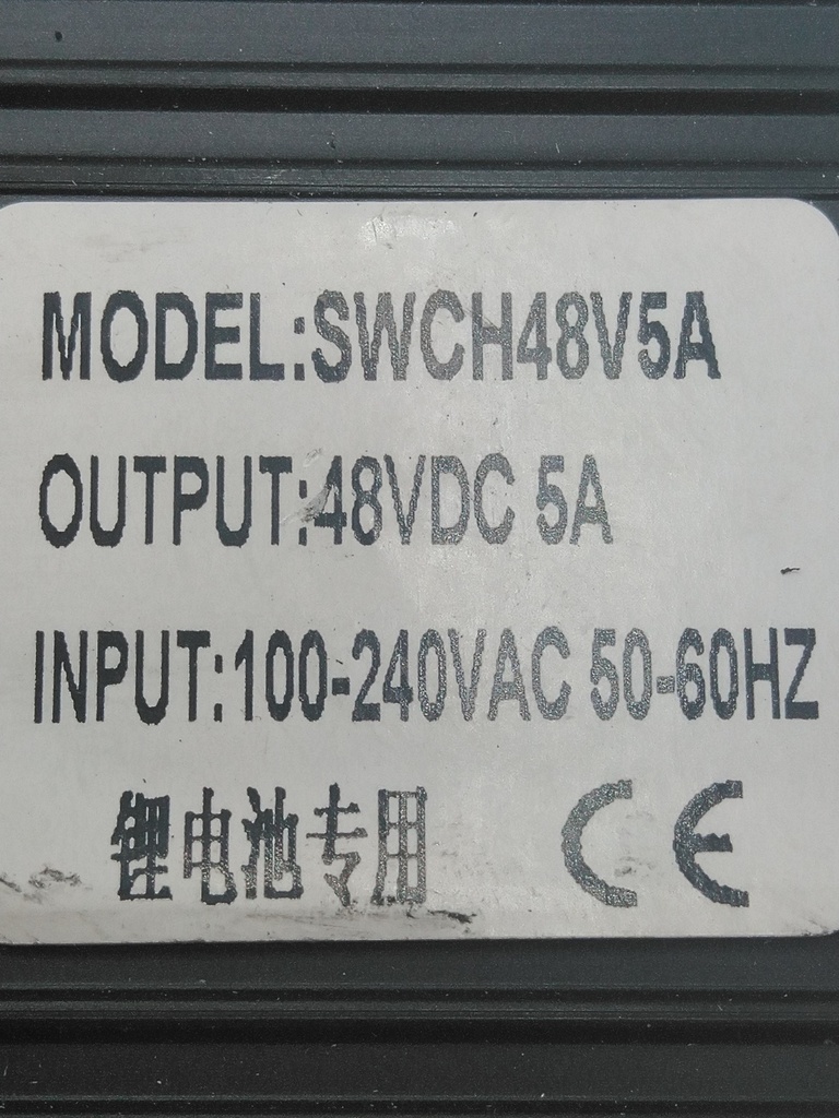 CHARGER 48 VOLT (INTERNAL)