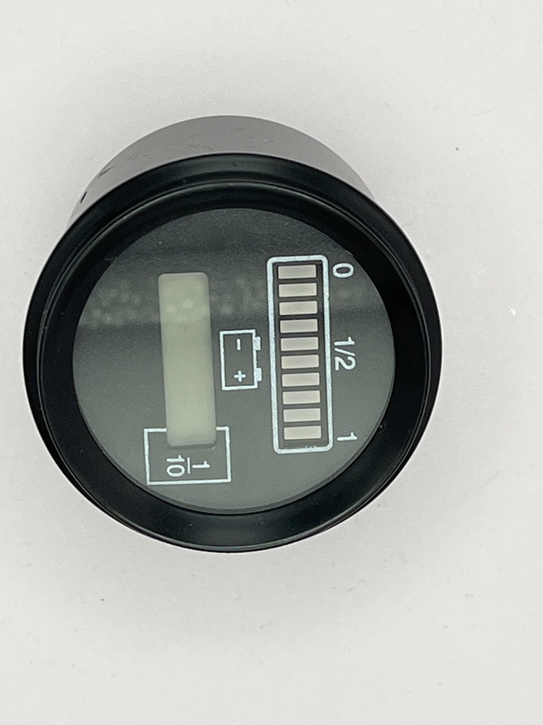 BATTERY INDICATOR WITH RED DOT