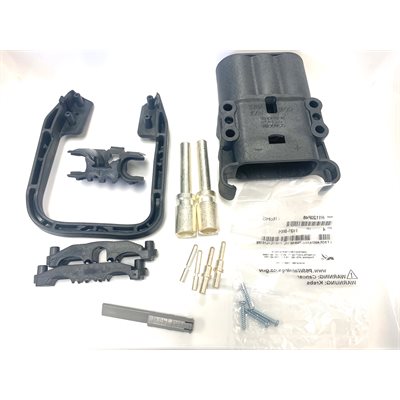 CONNECTOR ASSEMBLY E 320A MALE (W/HANDLE AND AUX PIN)