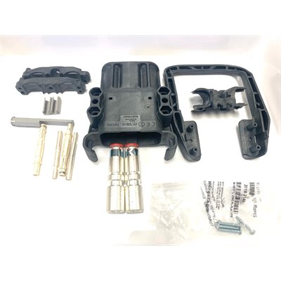 CONNECTOR ASSEMBLY E 320A FEMALE (W/HANDLE AND AUX PIN)